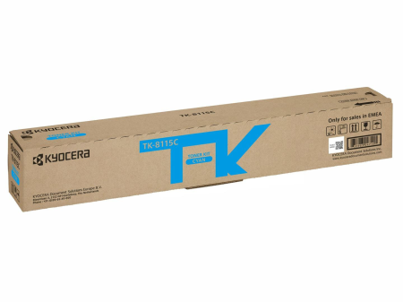 Тонер-картридж Kyocera TK-8115C голубой, 6 тыс. стр.